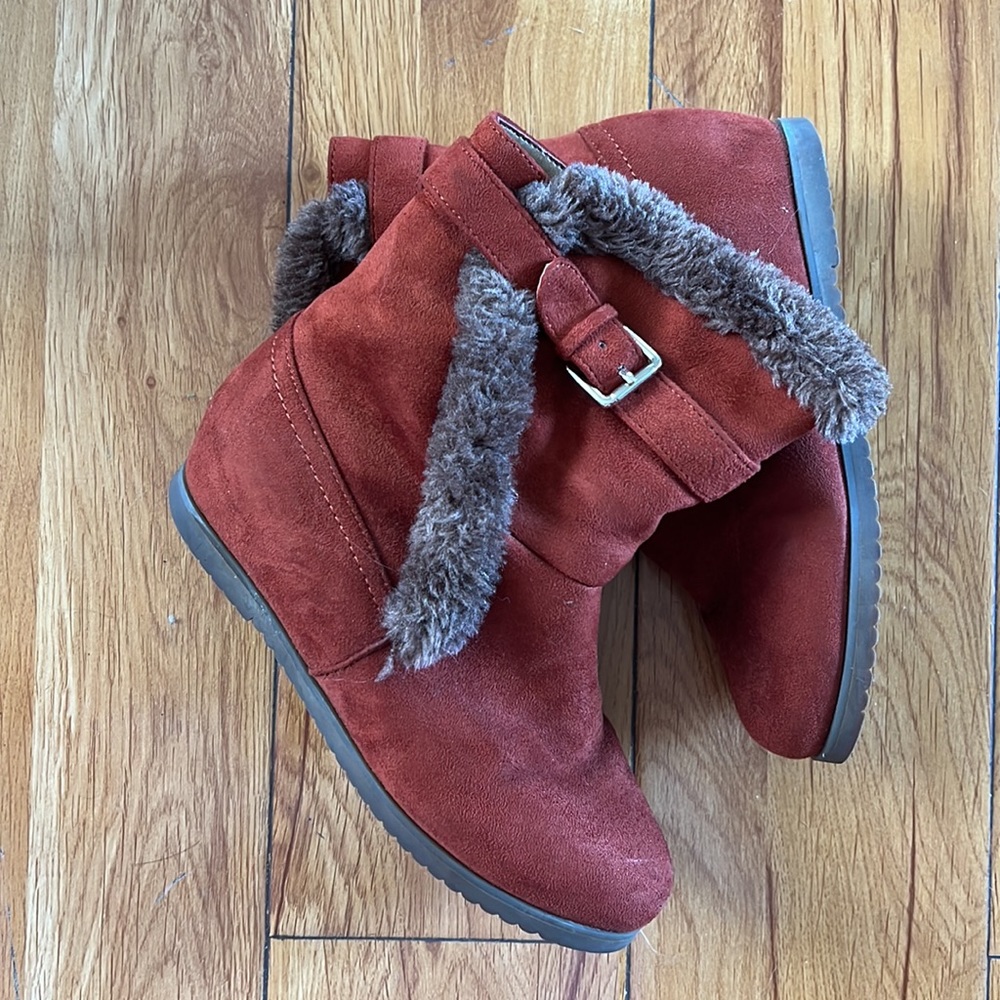 Faux leather boot, 3 inches